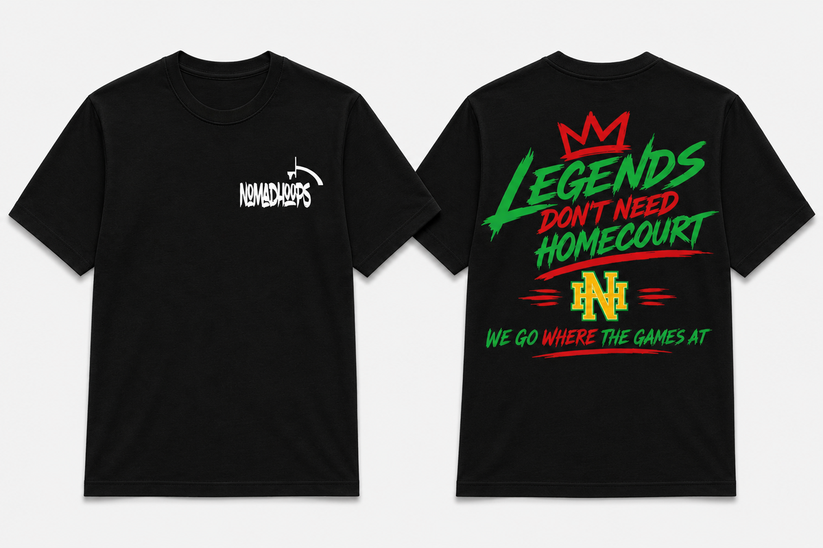 Nomadhoops™ Legends Don't Need a Homecourt Tee – Heritage Green