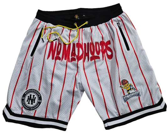 Nomadhoops Scarlet Pinstripe Shorts