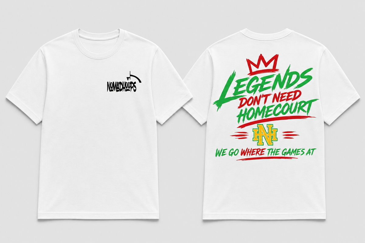 Nomadhoops™ Legends Don't Need a Homecourt Tee – Heritage Green