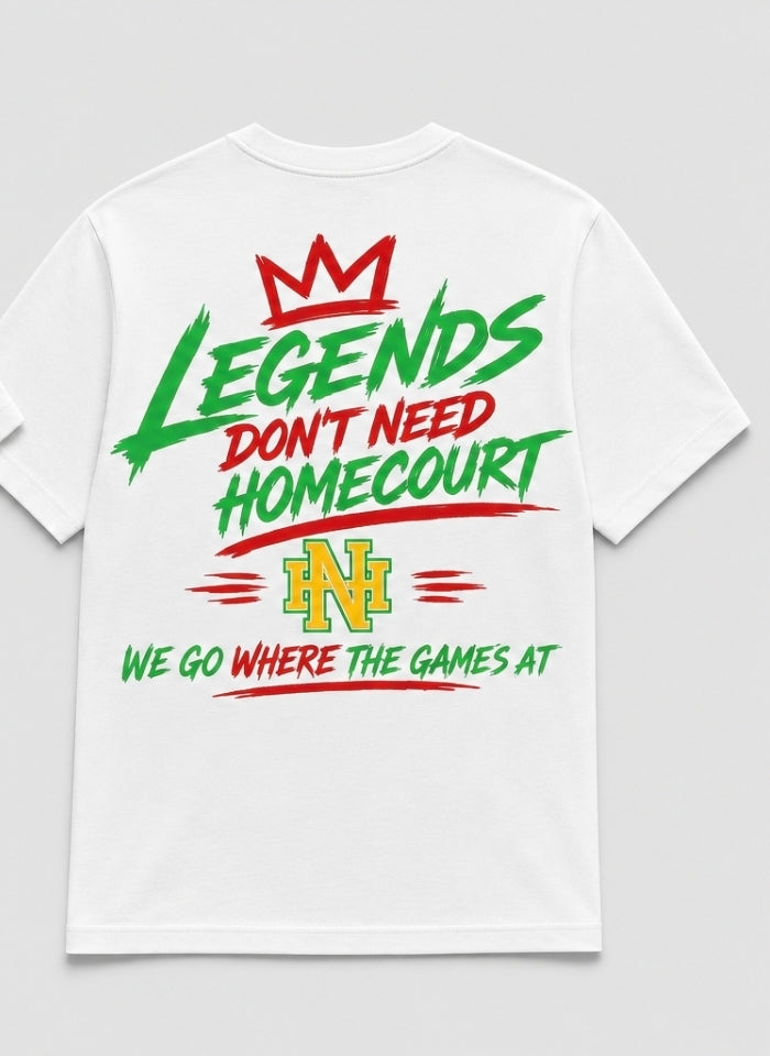 Nomadhoops™ Legends Don't Need a Homecourt Tee – Heritage Green