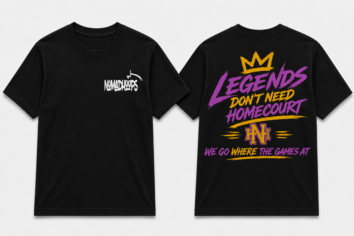 Nomadhoops™ Legends Don't Need a Homecourt Tee – Court Royal