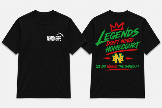 Nomadhoops™ Legends Don't Need a Homecourt Tee – Heritage Green